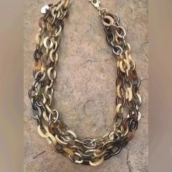 Tortoise Triple Strand Necklace - Picture 2 of 8